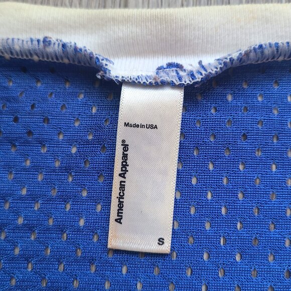 Blue mesh t-shirt by American Apparel, size S - Picture 6 of 6